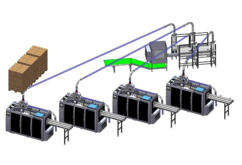 Full Automatic Disposable Plastic/Paper Cup Packing Machine