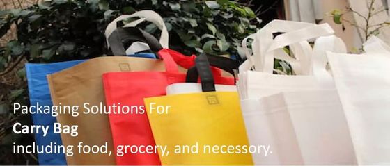 अल्ट्रासोनिक डी कट पेपर शॉपिंग बैग बनाने की मशीन 120 पीसी / न्यूनतम गैर बुना;