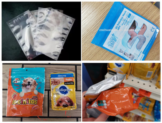 Mylar स्नैक बैग मेकिंग मशीन लैमिनेटेड पेपर PE Doypack Zipper Pouch