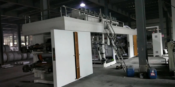 मिनी सीआई फ्लेक्सो लेबल प्रिंटिंग मशीन 15kw 6 रंग केंद्रीय ड्रम