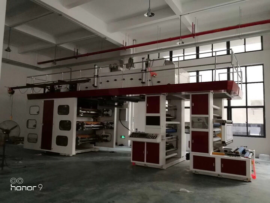 मिनी सीआई फ्लेक्सो लेबल प्रिंटिंग मशीन 15kw 6 रंग केंद्रीय ड्रम