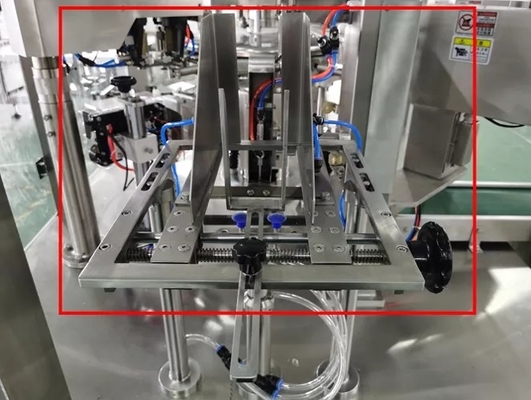 पॉपकॉर्न पाउच पेपर बैग सील पैकिंग मशीन 2000 किग्रा रोटरी माइक्रोवेव नाइट्रोजन फिलिंग