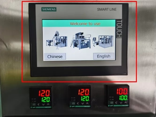 पॉपकॉर्न पाउच पेपर बैग सील पैकिंग मशीन 2000 किग्रा रोटरी माइक्रोवेव नाइट्रोजन फिलिंग