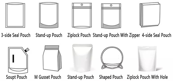 पॉपकॉर्न पाउच पेपर बैग सील पैकिंग मशीन 2000 किग्रा रोटरी माइक्रोवेव नाइट्रोजन फिलिंग