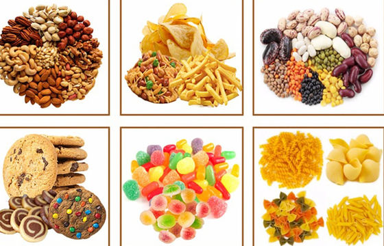 स्वचालित वर्टिकल एम्बॉस मशीन 0.15 मिमी मिश्रित सूखे फल स्नैक्स