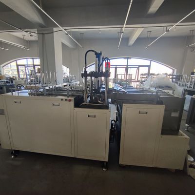 डिस्पोजेबल लंच बॉक्स कार्टन मशीन गर्म पिघल चिपकने वाली प्रक्रिया