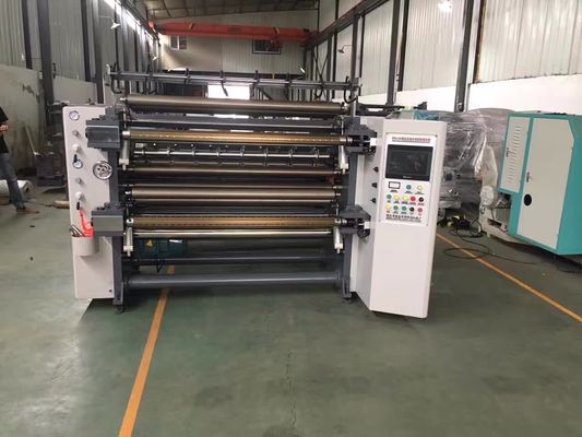 10-600 मीटर / न्यूनतम एल्यूमिनियम फोइल स्लीटिंग मशीन पीईटी ओपीपी सीपीपी