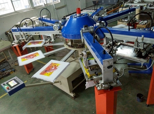 उच्च प्रदर्शन SPG-156/10 स्वचालित टी-शर्ट स्क्रीन प्रिंटर, 1200 मिमी 1600 मिमी टी शर्ट स्क्रीन प्रिंटिंग मशीन 1400 मिमी