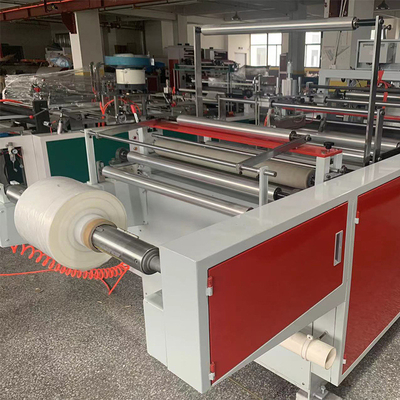 डबल लेयर रोलिंग फ्लैट और टी-शर्ट बैग मशीन 220V डिग्रेडेबल